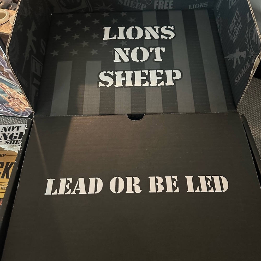 Limited addition lions not sheep black box